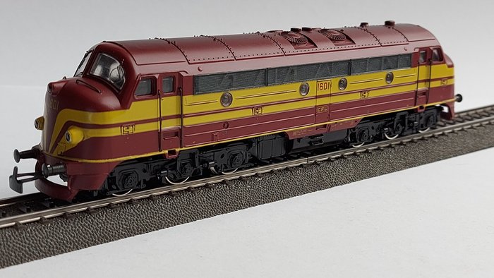 Märklin H0 - 3134 - Locomotiva diesel (1) - Número de empresa NOHAB de Luxemburgo: 1601, digital - CFL