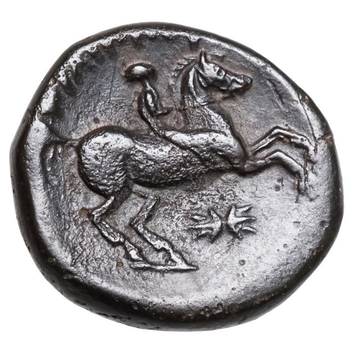 Reis da Macedónia. Filipe II (359-336 a.C.). Apollo, Reiter, Vater von "Alexander des Großen"