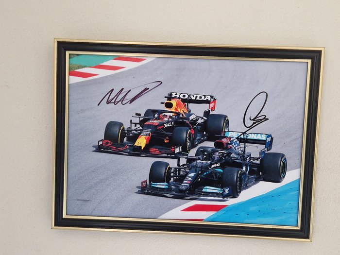 Max Verstappen and Lewis Hamilton - Photograph 