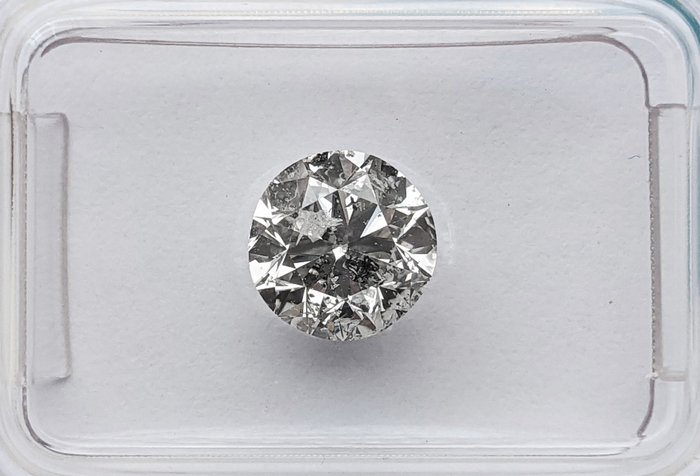 Diamant - 1.50 ct - Rond - E - I1, No Reserve Price