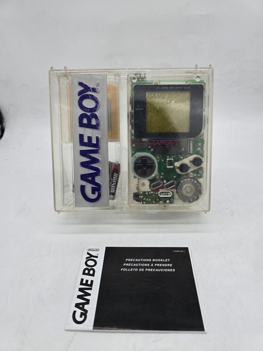 Nintendo dmg-01 1990's Original Hard Box Play it Loud +Rare Skeleton Edition+Donkey Kong land - Set aus Videospielkonsole + Spielen - In Originalverpackung