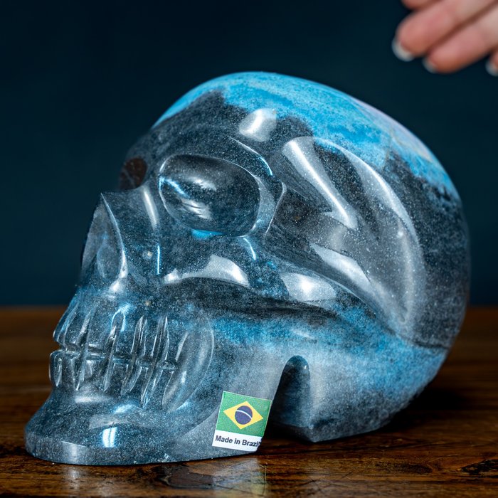 *新發現！*美麗的天然Trolleite 頭骨，巴西- 2170.59 g