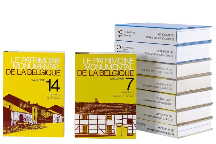 Ministère de la Culture française / Ministère de Région Wallonne - 9 boeken uit de reeks Le Patrimoine Monumental de la Belgique - 1973-1994