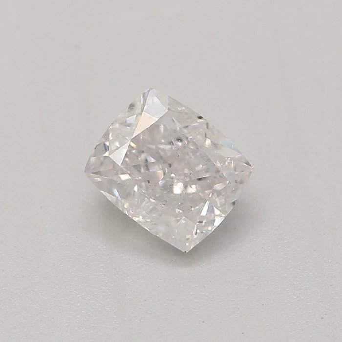 1 pcs 鑽石 - 0.45 ct - 枕形 - 淡粉色 - I1