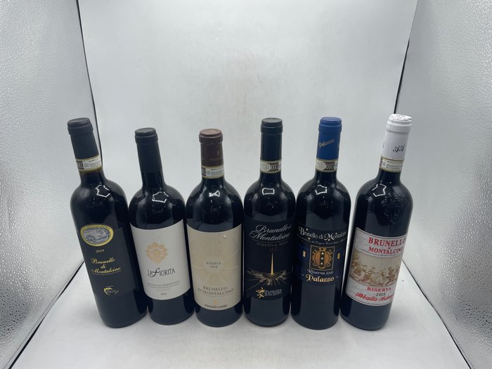 Tenimenti Ricci 2019, La Fiorita Riserva 2018,  Poggio Landi Riserva 2018, Patrizia Cencioni 2013, - Brunello di Montalcino DOCG - 6 Bottles (0.75L)