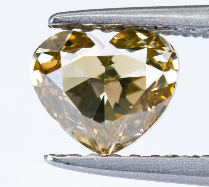 Diamant - 1.02 ct - Natürliches Fancy-Grün-Gelb-Braun - VS1 *NO RESERVE*