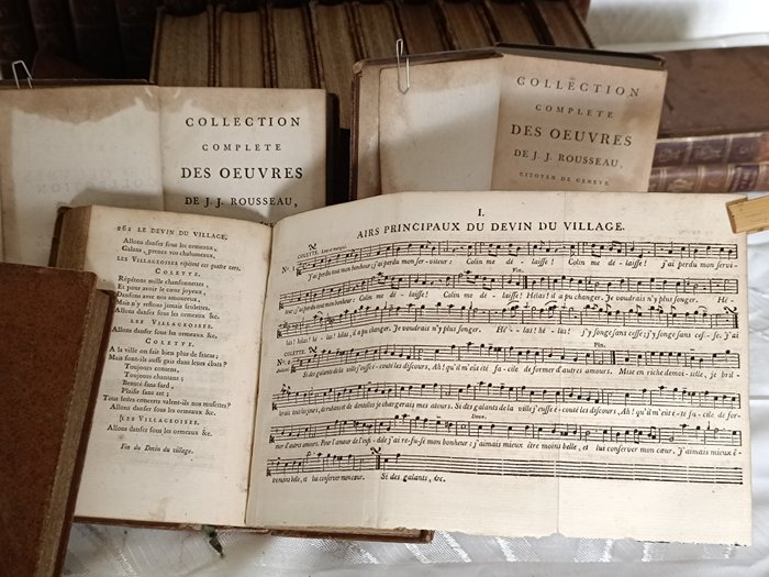 J.J  Rousseau - Collection complète des œuvres de J.J Rousseau citoyen de Genève - 1783