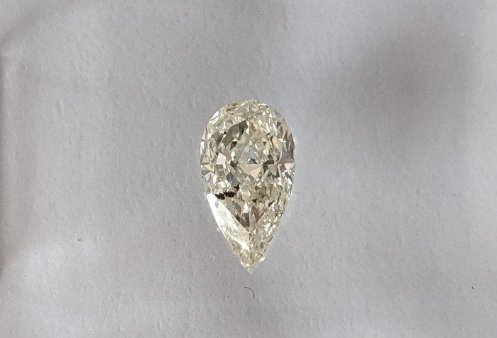 钻石 - 0.45 ct - 梨形 - J - SI2 微内含二级, No Reserve Price