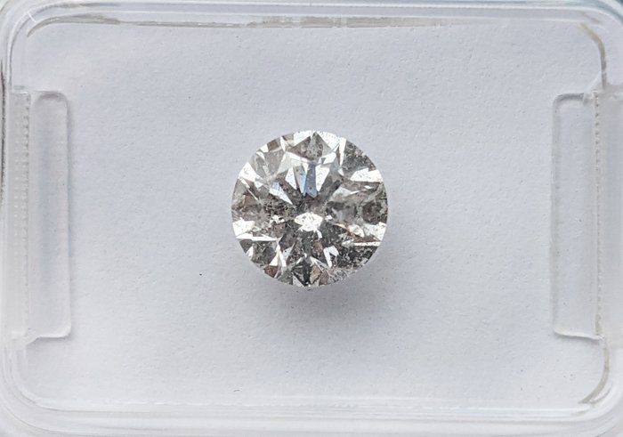 Diamant - 1.00 ct - Rond - H - P1, No Reserve Price