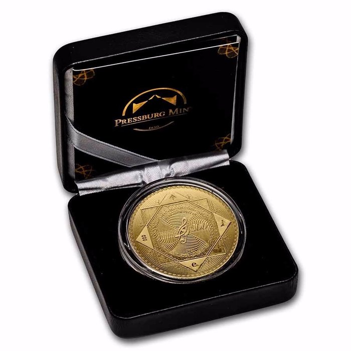 Tokelau. 100 Dollars 2021 1 oz $100 NZD Tokelau Proof-Like 999.9 Gold Vivat Humanitas Coin BU
