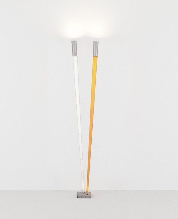 Viabizzuno Luigi Cicognani &  Marco Merendi - 落地燈 - 竹子 - 金屬, 鋁, 玻璃纖維