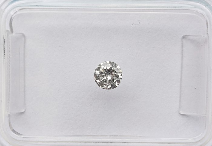鑽石 - 0.15 ct - 圓形 - H(次於白色的有色鑽石) - VS2, No Reserve Price