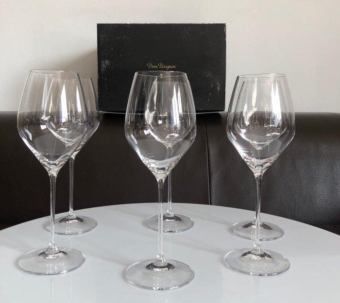 Champagneglas (6) - Dom Pérignon van Riedel 6 champagnekristallen glazen nieuw lot - Kristal