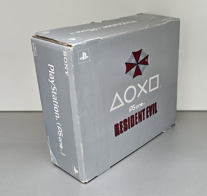 Sony Playstation Ps One - Resident Evil - custom - Set aus Videospielkonsole + Spielen - Ein benutzerdefiniertes Design der Originalverpackung wurde aktualisiert