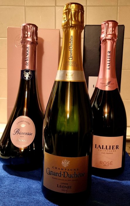 De Venoge "Princesse", Lallier & Canard Duchene "Leonie" - Champagne - 3 Bottiglie (0,75 L)