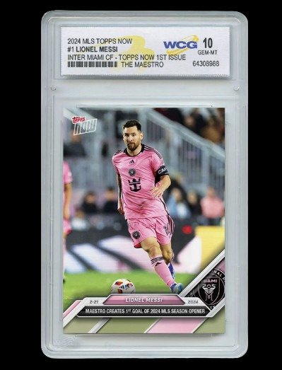 2024 - Topps Now - MLS - Inter Miami - First Goal Season - 1 Graded card - WCG 10