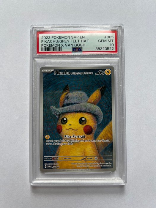 Pokémon Graded card - Hyper Rare! - Pikachu Van Gogh PSA10 - Big Collectors Item - Pikachu - PSA 10