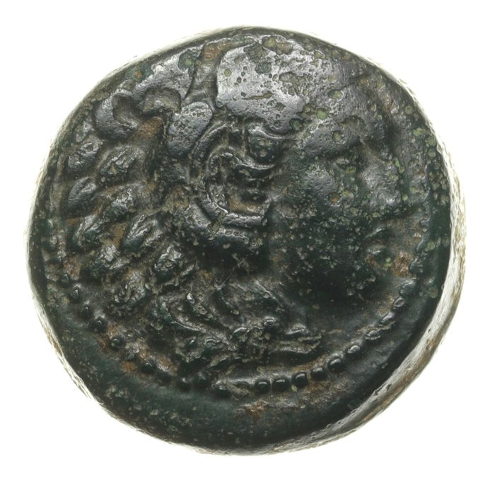 马其顿国王. 亚历山大三世 (公元前336-323 ). Unit (Hercules weapons). Lifetime issue of uncertain mint in Macedon. / Price 301