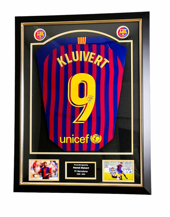FC Barcelona - Spanish Football League - Patrick Kluivert - Football jersey