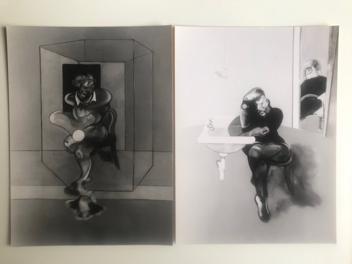 Photo & Galerie Claude Bernard - Francis Bacon Autoportrait & Etude pour Autoportrait