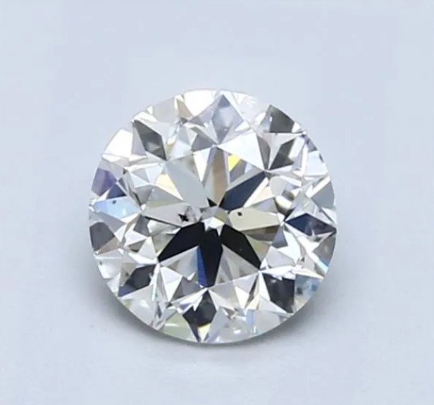 1 pcs Diamante - 1.00 ct - Brillante - G - SI1, *No Reserve Price*