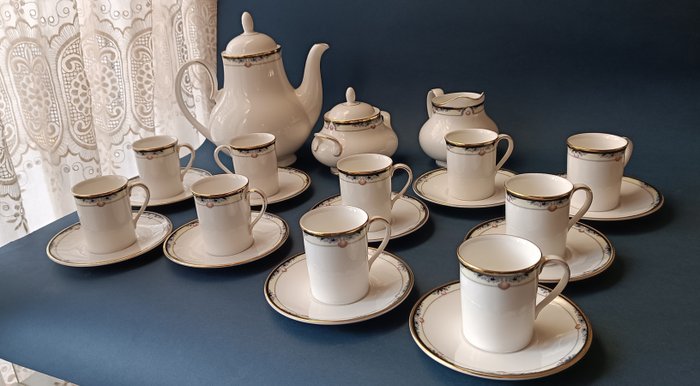 Royal Doulton - Zestaw do kawy dla 10 osób - Rhodes - Porcelana