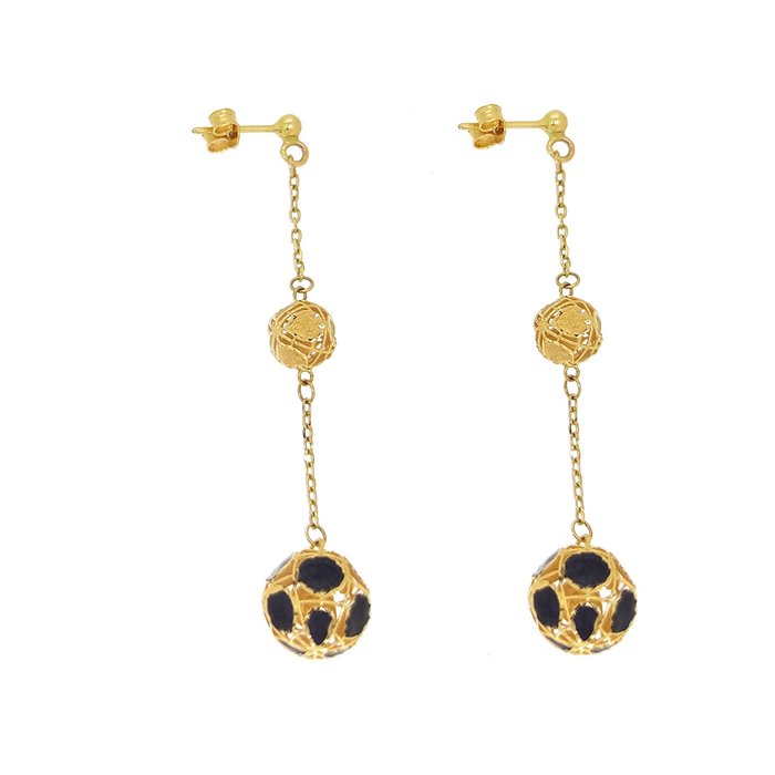 Earrings Yellow gold, 18 carats 