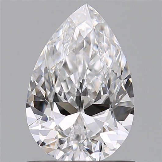 1 pcs Diamant - 0.55 ct - Pære - D (fargeløs) - VVS1