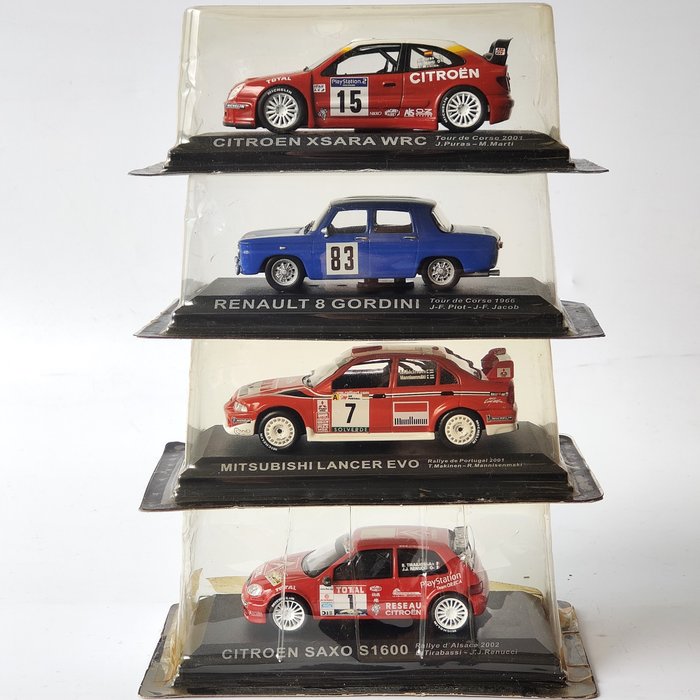 Altaya 1:43 - 4 - Voiture miniature - "100 Years of Motorsports" - Formula 1 / Rallies / Indy / Le Mans / Paris Dakar - 4 Magnifiques reproductions fiables d'une qualité exceptionnelle
