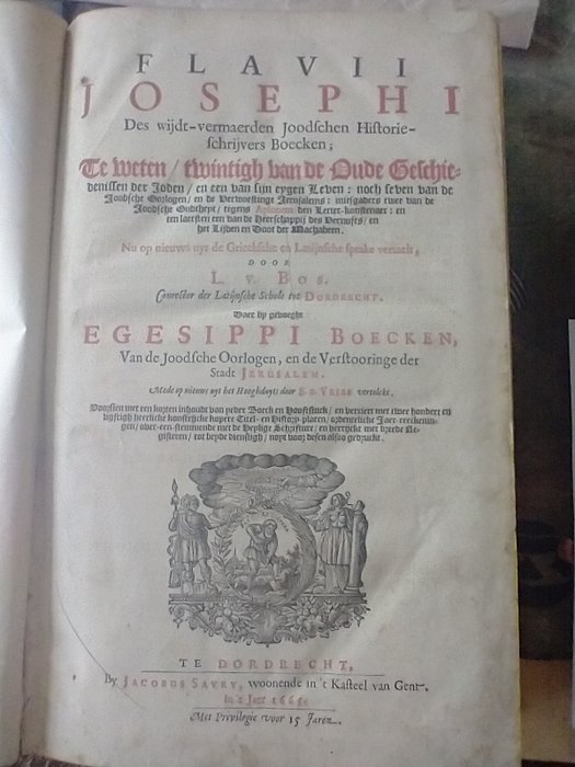 Flavius Josephus Twenty historic tales of Jewish History (Joodse Historieën) - 1665