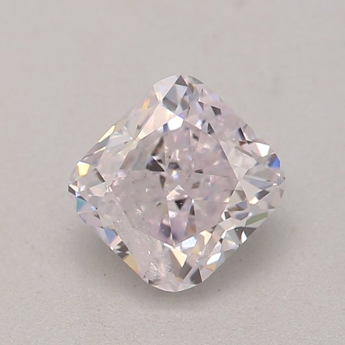 1 pcs Diamante - 0.52 ct - Cojín - very light pink - I3 (piqué)