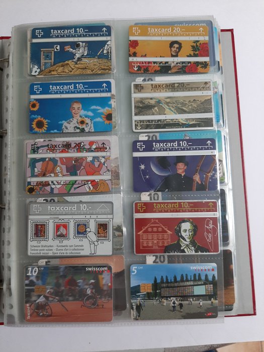 Colecție de cartele telefonice - Cartele telefonice elvețiene