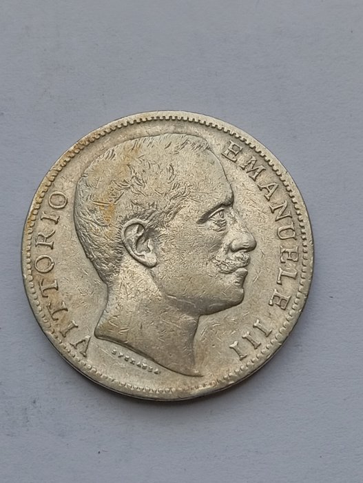 Italien, Königreich Italien. Vittorio Emanuele III. di Savoia (1900-1946). 2 Lire 1906 "Aquila Sabauda"  (Ohne Mindestpreis)