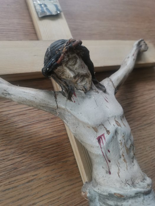 Krucyfiks (1) - Drewno, Krzyż Jezusa Chrystusa - 1850-1900