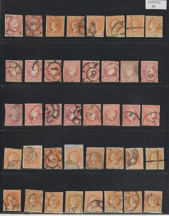 Spanien 1855/1949 - Spanien große Ansammlung gebrauchter und neuer Briefmarken 1855 / 1950