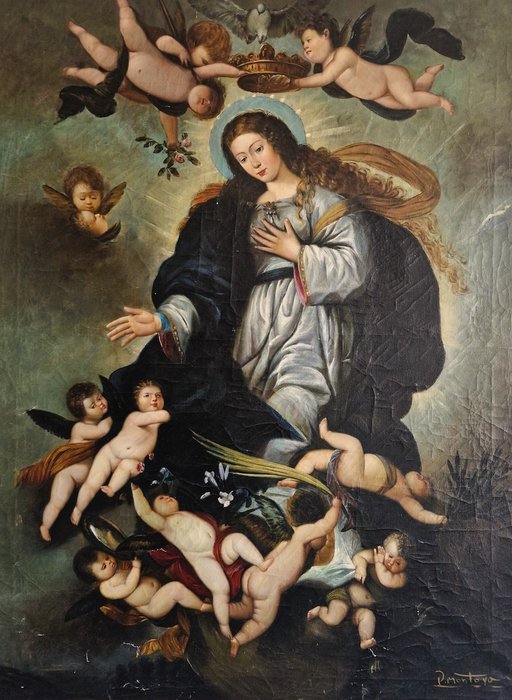 Spaanse school (XX) - Inmaculada concepción de María