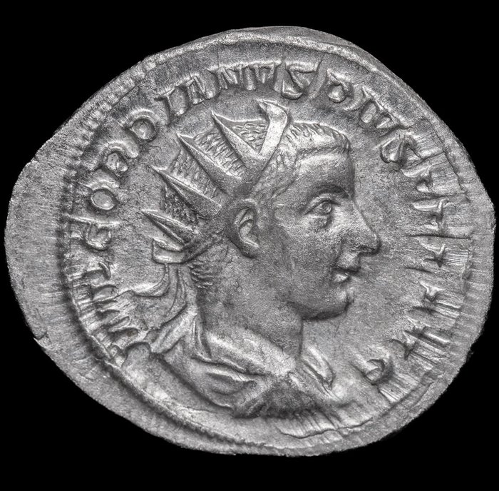 Romeinse Rijk. Gordian III (238-244 n.Chr.). Antoninianus Rome - AETERNITATI AVG, Sol