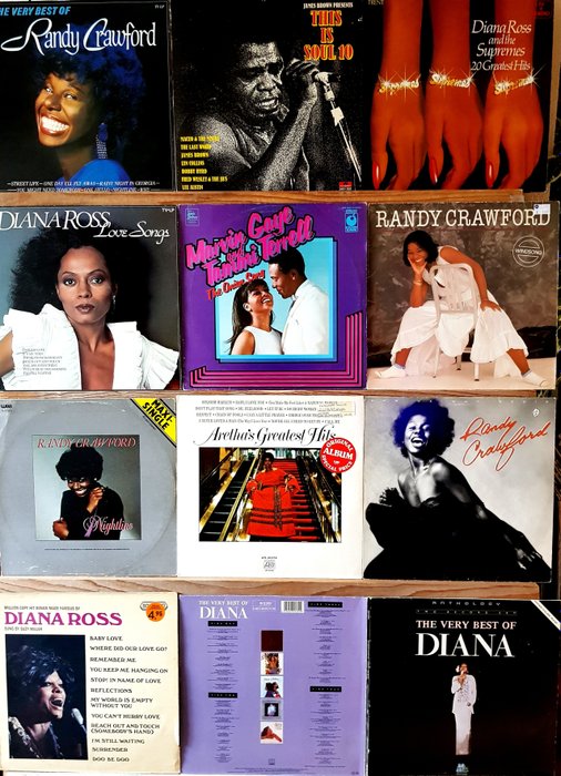 Aretha Franklin, Diana Ross & Related, Marvin Gaye & Related - LP - Various pressings (see description) - 1973