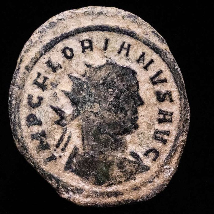 Impreiu Roman. Florianus (AD 276). Antoninianus Rome mint. FIDES MILIT, Fides standing left holding scepter and transverse standard; in exergue,