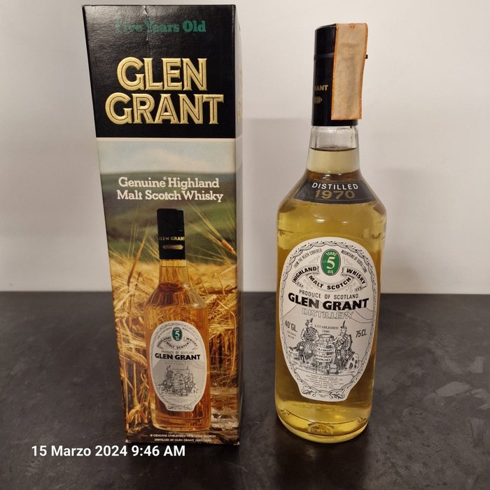 Glen Grant 1970 5 years old - Original bottling  - 75 cl