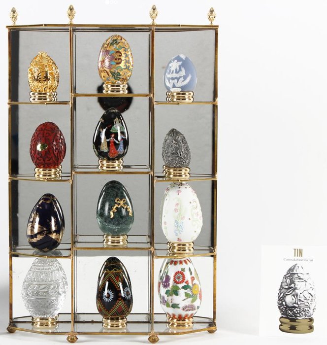 Œuf Fabergé - Franklin Mint, Maison Fabergé - Le trésor des œufs - Porcelaine