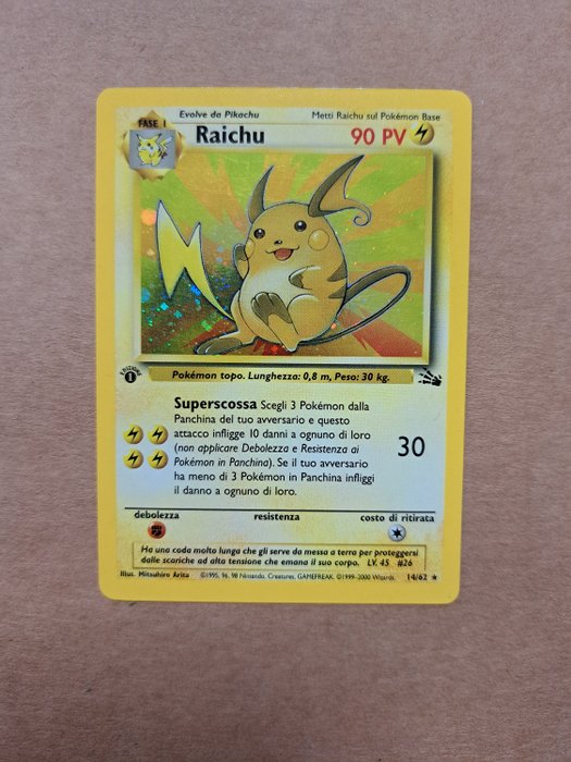 WOTC Pokémon - 1 Card - Jungle 14/62 - Raichu 1st Edition