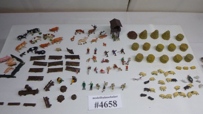Kibri, Preiser H0 - Tren a escala (120) - Figuras y accesorios centrados en la naturaleza, montañas, animales de granja, animales salvajes -