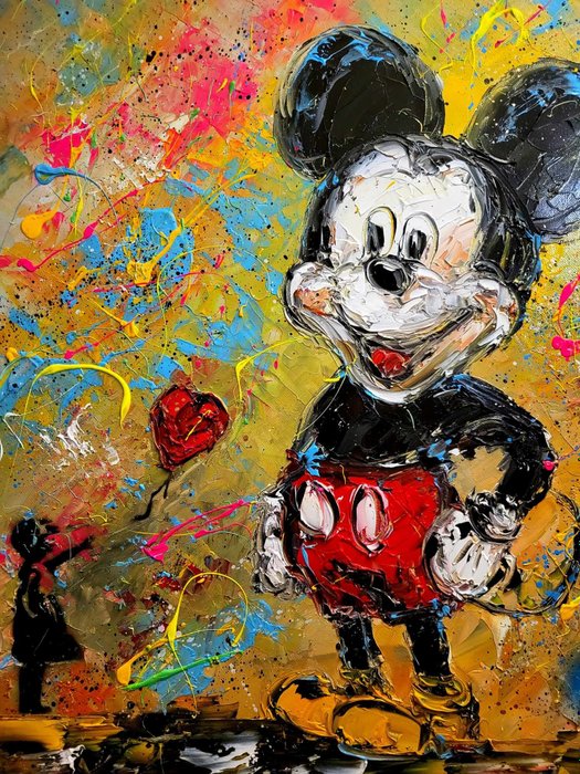Laurent Pate (1970) - Mickey et la petite Banksy