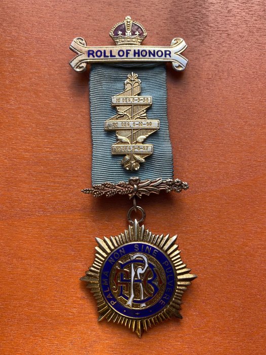 英国 - 奖章 - ROLL OF HONOR Medal 925 Silver