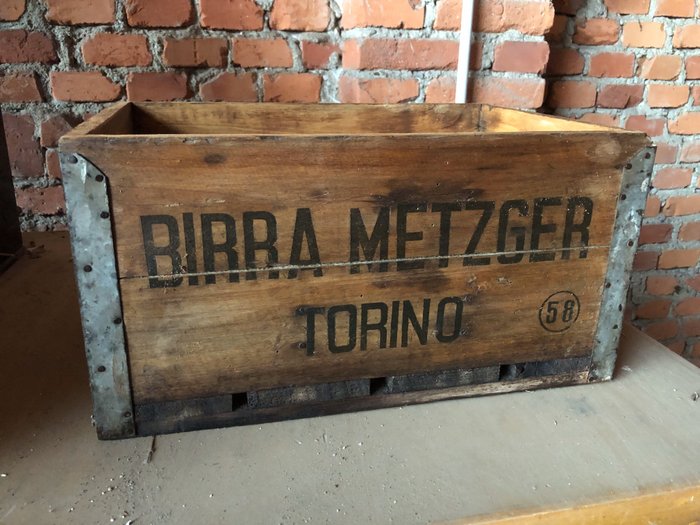 Birra Metzger - Torino - Caisse - Bois, Métal