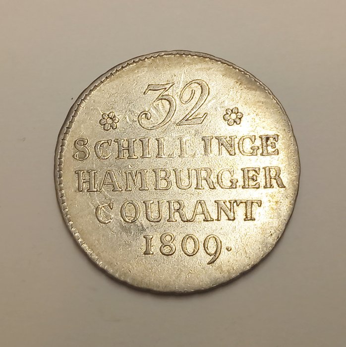 德國，漢堡. 32 Schilling 1809