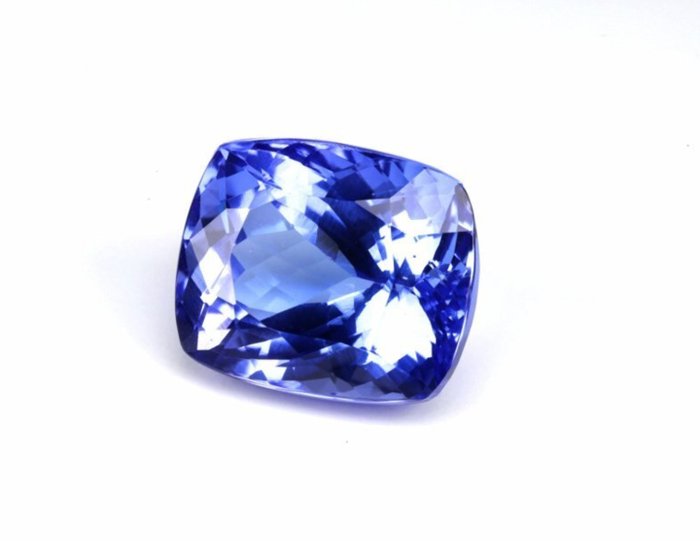 1 pcs GIA - (violet albastru) Tanzanite - 6.91 ct