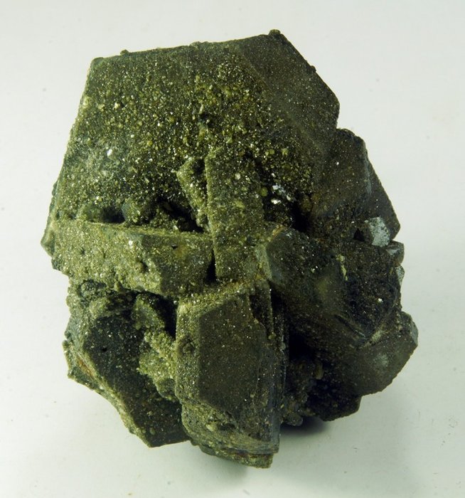 绿帘石 水晶矩晶体 - 高度: 70 mm - 宽度: 60 mm- 288 g - (1)