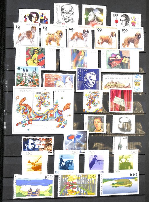 Deutschland, Bundesrepublik 1996/2012 - Sammlung neuer Briefmarken ** in einem Ordner + Box - Sehen Sie sich die 65 Fotos an